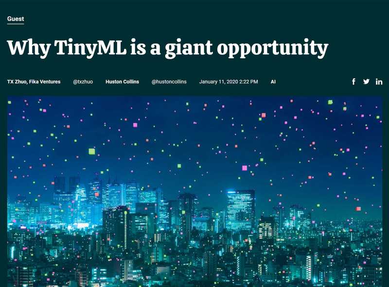 Why tinyML is a giant opportunity right now
